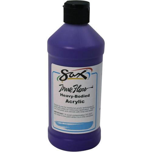 Sax True Flow Acrylic Paint - Heavy Bodied - Violet - 16 Fl Oz. - 1/Each