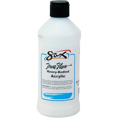 Sax True Flow Acrylic Paint - Heavy Bodied - White - 16 Fl Oz. - 1/Each