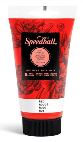 Speedball - Block Printing Ink - Water soluble - Red - 2.5 oz