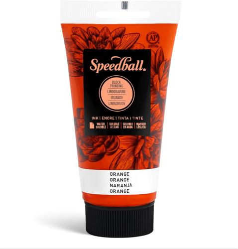Speedball - Block Printing Ink - Water soluble - Orange - 2.5 oz