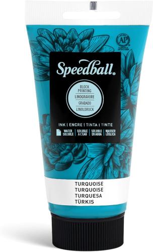 Speedball - Block Printing Ink - Water soluble - Turquoise - 2.5 oz