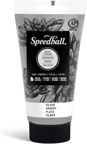 Speedball - Block Printing Ink - Water soluble - Silver - 2.5 oz
