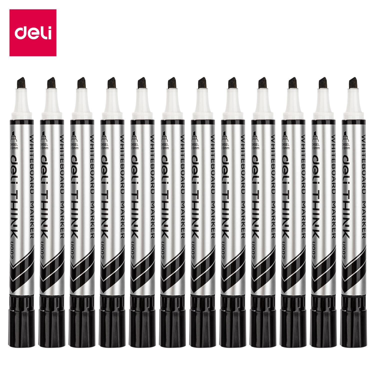 THINK Whiteboard Marker - Black - Chisel Tip - 1 Dozen - FriendsOffice