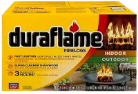 Duraflame Firelog 3 HR burn time, 6- 4.5 LB Logs