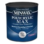 Minwax Polycrylic Max Satin Crystal Clear Water-Based Polycrylic 1 qt