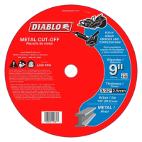Diablo 9 in. D X 7/8 in. Aluminum Oxide Metal Cut-Off Disc