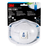 3M Cool Flow P95 Paint Odor Respirator Valved 2 pk