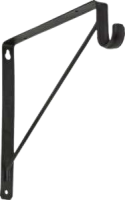 National Hardware Shelf & Rod Bracket 125 lb, Oil-Rubbed Bronze