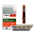 Paslode RounDrive 3 in. L Angled Strip Hot-Dip Galvanized Fuel and Nail Kit 30 deg 1000 pk