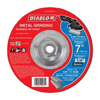 Diablo 7 in. D X 5/8-11 in. Aluminum Oxide Metal Grinding Disc