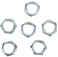 Jandorf Steel Hex Nut 1/8 in Thread 6 Pack