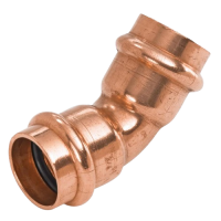 NIBCO 1 in. Press X 1 in. D Press Wrought Copper 45 Degree Elbow