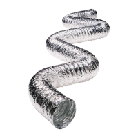 Deflect-O Supurr-Flex 20 ft X 4 in Silver Aluminum Dryer Transition Duct