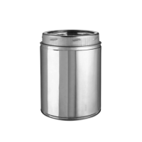 Selkirk Sure-Temp 6 in. D X 6 in. L Stainless Steel Chimney Pipe