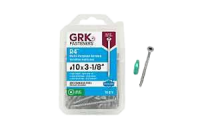 GRK Fasteners R4 No. 10 in. X 3-1/8 in. L Star Flat Head W-Cut Multi-Purpose Screws