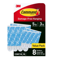 Command Assorted Foam Refill Strips 8 pk