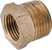 Reducing Pipe Bushing, 3/4 x 1/2 in, Male x Female, 200 psi Pressure