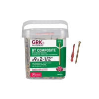 GRK Fasteners No. 9 X 2-1/2 in. L Star Coated Reverse Screws 408 pk