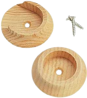 Closet Pole Socket For 1-3/8 in. Closet Pole Hardwood
