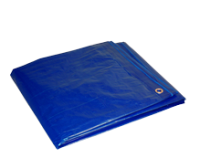 Medium Duty Polyethylene Tarp Blue 6 ft. W X 8 ft. L