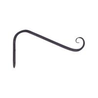 Black Wrought Iron 5 in. H Forged Angled Plant Hook