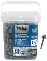 Teks Roofing Screw #12 Thread Hex Drive Self-Tapping Point