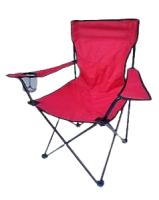 Oversize Folding Chair with Cup Holder 19 in D, 250 lb capacity