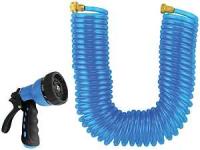 Landscapers Select Coil Hose with Nozzle Set, 50 ft L