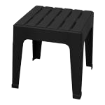 Big Easy Black Square Resin Stackable Side Table