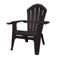 RealComfort Deluxe Black Resin Frame Adirondack Chair