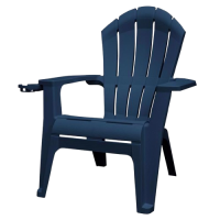RealComfort Deluxe Midnight Resin Frame Adirondack Chair
