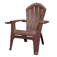 RealComfort Deluxe Earth Brown Resin Frame Adirondack Chair