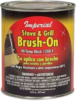 Imperial Stove & Grill Paint,Black 16 fl-oz