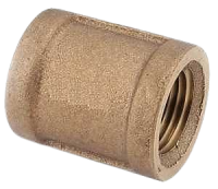 Pipe Coupling, 1/2 in, FIPT, Brass