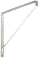 National Hardware Shelf Bracket, 150 lb, 10-7/8 in L, Steel