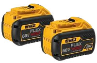 DEWALT Rechargeable Battery Pack 20/60 V Battery 2 pack