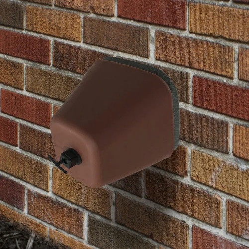 a cover over an outside spicket