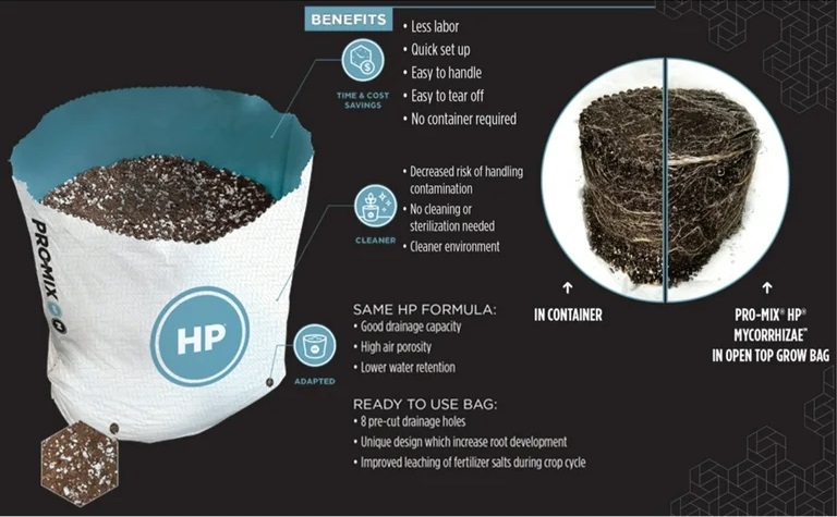 planting plants in Pro-Mix Micorrhizae growing medium