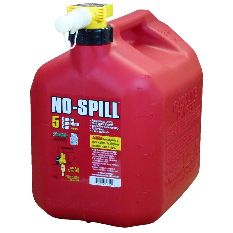No-Spill 5 gallon gas can