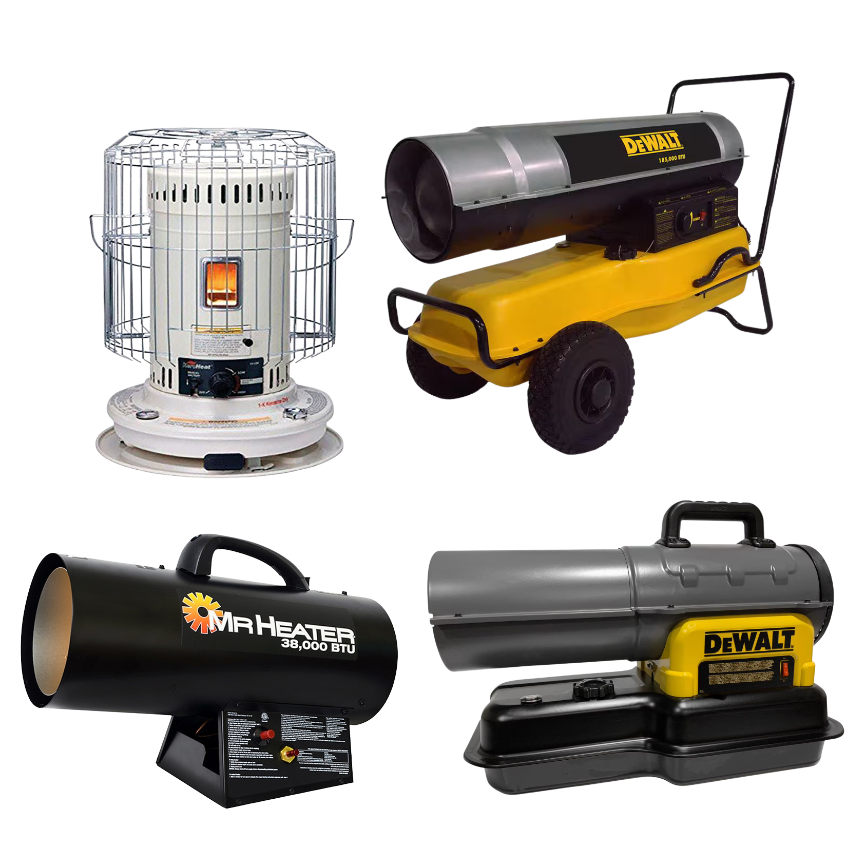 large jobsite kerosene propane and diesel heater