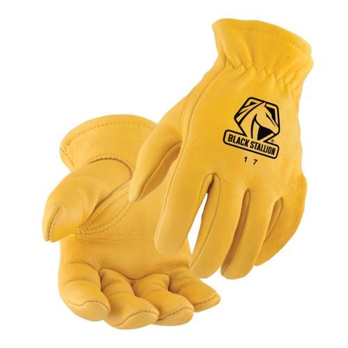Black Stallion Premium Top Grain Elkskin Driver’s Gloves