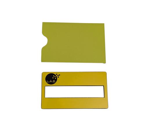 L.A.B. Easy Signature guide in Yellow/Black | 3.49 in x 2 in