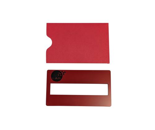 L.A.B. Easy Signature guide in Red/Black | 3.49 in x 2 in