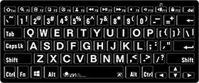 Keyboard for the MagniLink TAB in Black