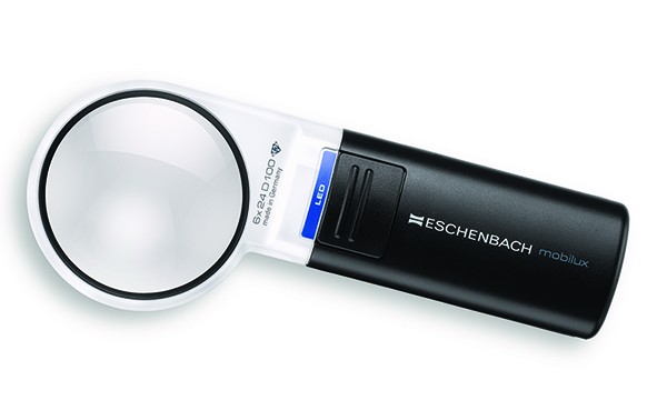 LV-1511-6 - Mobilux LED Hand-held Magnifier-6x/24D Round