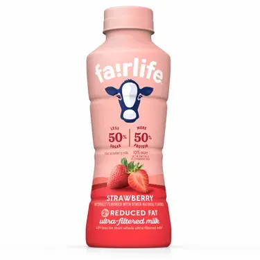 Fairlife Milk 2% Strawberry, 14 oz bottles, 12 loose