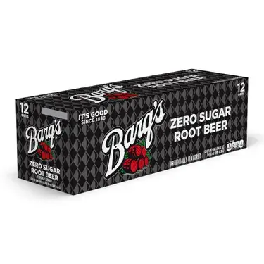 Barqs Zero Sugar Root Beer, 12 oz cans, 12 pk, 2 ct