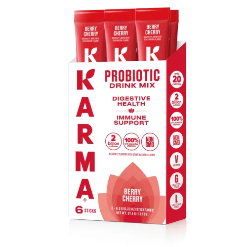 Probiotic Berry Cherry, 6pk