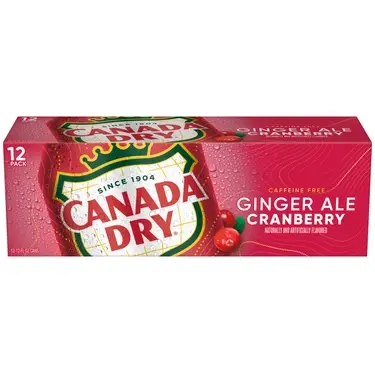Canada Dry Cranberry Ginger Ale, 12 oz cans, 12 pk, 2 ct