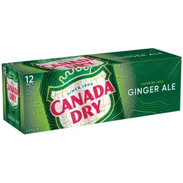 Canada Dry Ginger Ale, 12 oz cans, 12 pk, 2 ct